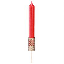 Artikel Stabkerzenhalter Gold Metall Ø 22mm H 10cm 4 Stück