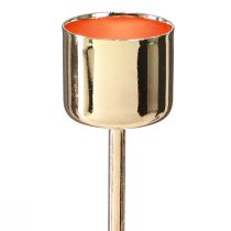 Artikel Stabkerzenhalter Rotgold Ø22mm H10,5cm mit Steckdorn 12 Stück