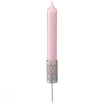 Artikel Stabkerzenhalter zum Stecken Silbergrau Ø24mm H10cm 4 St