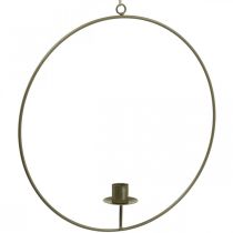 Dekoring zum Aufhängen Kerzenhalter Loop Braun Ø30cm