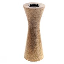 Stabkerzenhalter Holz Kerzenständer Natur Ø6cm H20cm