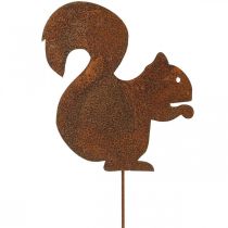 Gartenstecker Eichhörnchen Edelrost Deko Stecker 20cm