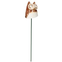 Artikel Keramik Eulenstecker 26cm Braun 2er Set für Pflanzen