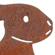 Artikel Gartenstecker Metall Hase im Rost-Look 60 cm 4er-Set für Außenbereich