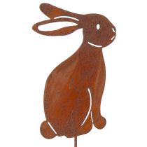 Artikel Gartenstecker Metall Hase im Rost-Look 60 cm 4er-Set für Außenbereich