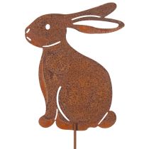 Artikel Gartenstecker Metall Hase im Rost-Look 60 cm 4er-Set für Außenbereich
