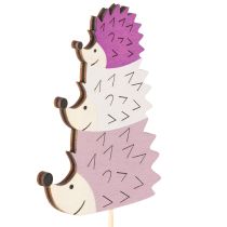 Artikel Deko-Stecker Igel-Familie aus Holz, Herbstdeko, 34 cm, 12 Stück
