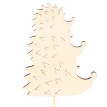 Artikel Deko-Stecker Igel-Familie aus Holz, Herbstdeko, 34 cm, 12 Stück
