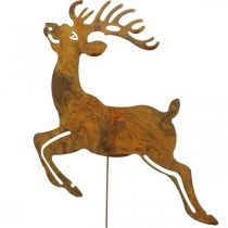 Gartenstecker Edelrost Deko Stecker Hirsch Deko 21,5cm