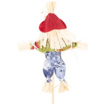 Artikel Blumenstecker Vogelscheuchen aus Holz und Stoff 37cm 6er-Set