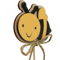 Bienenstecker Blumenstecker Holz Bienen Deko 8cm/32cm 12St