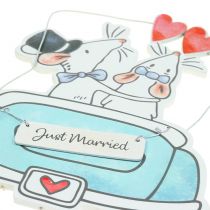 Dekohänger "Just Married" 30cm x 17cm 2St
