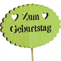 Blumenstecker Schriftzug, Strauß Deko Zum Geburtstag 9cm 18St