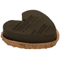 Artikel OASIS® Renewal® Floral Foam Biolit® Herz, 18 cm, brauner Steckschaum, 2 Stück
