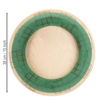 Artikel Großer Nasssteckschaum-Kranz mit Holzplatte für kreative Blumenarrangements