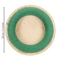 Artikel Steckschaumkranz auf Holz für florale Tischdeko und kreative Dekoration