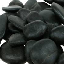 Artikel Flusskiesel Schwarz Natur 2-3cm 1kg Dekokiesel