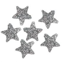 Artikel Stern Glitter 1,5cm zum Streuen Silber 144St