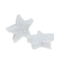 Artikel Stern Glitter 1,5cm zum Streuen Weiß 144St