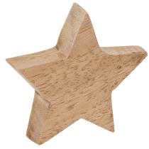 Artikel Holzstern-Set 9-teilig in Mintgrün und Weiß, 5 cm für Tisch- und Fensterdekoration