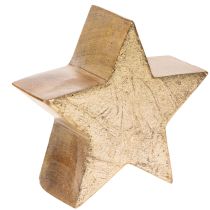 Artikel Deko-Sterne aus Holz Gold Ø10cm 3er-Set für Innen