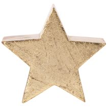 Artikel Deko-Sterne aus Holz Gold Ø10cm 3er-Set für Innen