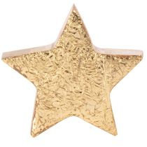 Artikel Deko-Sterne aus Holz goldfarben 5 cm 9 Stück für Innenbereich