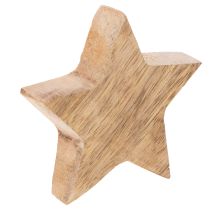 Artikel Deko-Sterne aus Holz goldfarben 5 cm 9 Stück für Innenbereich