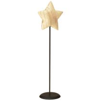 Artikel Stern aus Holz Natur Holzstern stehend Tischdeko H42cm