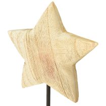 Artikel Stern aus Holz Natur Holzstern stehend Tischdeko H42cm