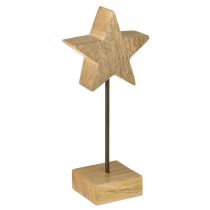 Artikel Stern aus Holz Natur Holzsterne zum Hinstellen H23cm 2 St