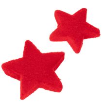 Artikel Deko-Sterne beflockt Rot 4–5cm Kunststoff 40 Stück