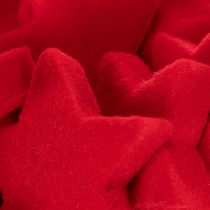 Artikel Deko-Sterne beflockt Rot 4–5cm Kunststoff 40 Stück