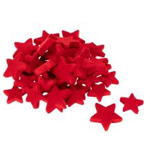 Artikel Deko-Sterne beflockt Rot 4–5cm Kunststoff 40 Stück