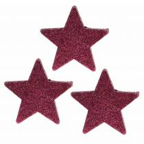 Artikel Streudeko Glitterstern 6,5cm Pink 36St