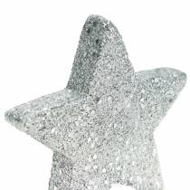 Artikel Streudeko Sterne mit Glitter Ø6,5cm Silbern 36 St