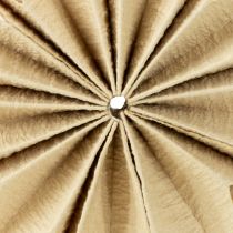 Artikel Papiersterne aus Naturpapier mit Jutekordel und gelber Styroporperle, 10 cm