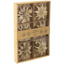 Artikel Sterne aus Papier Papiersterne Naturfarben Ø10cm 6 St