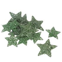 Artikel Deko Stern Set Grün Drahtsterne 10cm und 7cm 12 Stück