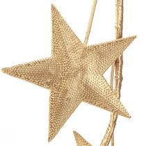 Artikel Sternengirlande für Weihnachten Metall Gold L180cm