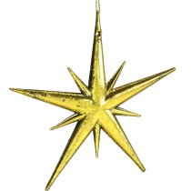 Artikel Weihnachtsdeko Stern Anhänger Golden B11,5cm 16St