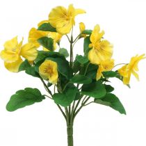 Künstliche Stiefmütterchen Gelb Kunstblume zum Stecken 30cm