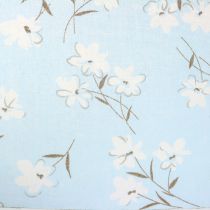 Artikel Dekostoff Blumen Blau 30cm x 3m