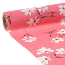 Artikel Dekostoff Blumen Pink 30cm x 3m