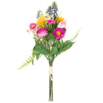 Artikel Kunstblumenstrauß aus Polyester und Kunststoff, 37 cm, mehrfarbig, Frühling, Wohnraumdekoration