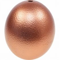Straußenei Deko Ausgeblasen Osterdeko Kupfer Ø12cm H14cm
