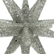 Artikel Sterne aus Kunststoff mit Glimmer Champagner Ø 11,5 cm 4 Stück