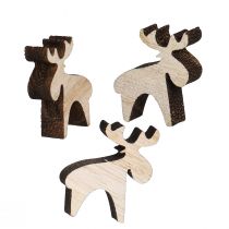 Artikel Streudeko Holz Elch Deko Natur Braun 2x2,5cm 108 St