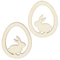 Artikel Streudeko Holz Hase im Ei Natur 4 cm 72 Stück Osterdeko Bastelmaterial