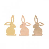 Artikel Streudeko Holz, Streuteile Ostern, Osterhase Gelbtöne 4cm 72 St